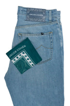 JACOB COHEN | Edo Regular Straight Jeans | Pale Denim