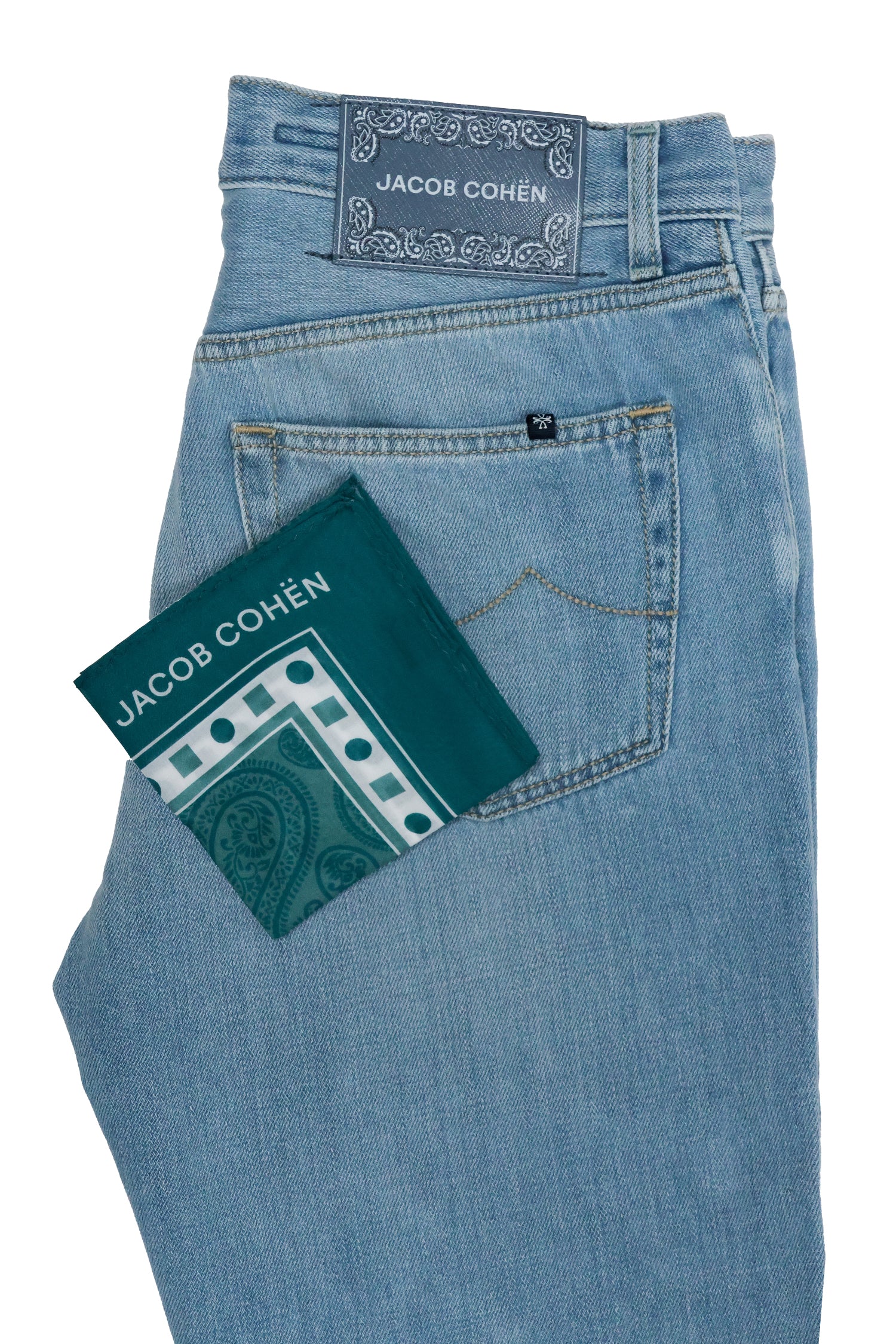 JACOB COHEN | Edo Regular Straight Jeans | Pale Denim