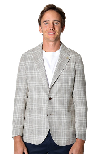TOMBOLINI Light Brown Zero-G Loro Piana Check Jacket