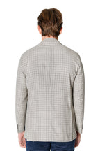 TOMBOLINI | Zero-Gravity Check Jacket | Coffee & Cream