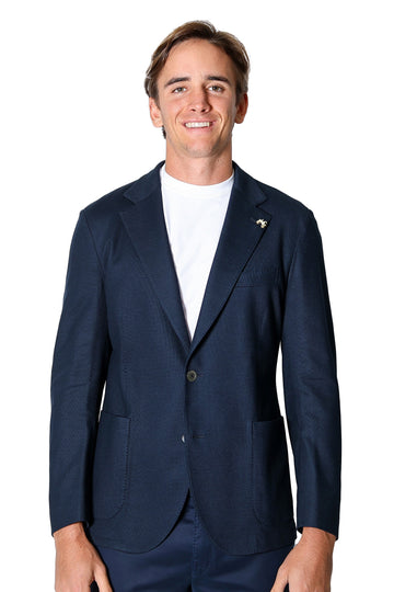 TOMBOLINI Navy Zero-G Textured Jacket