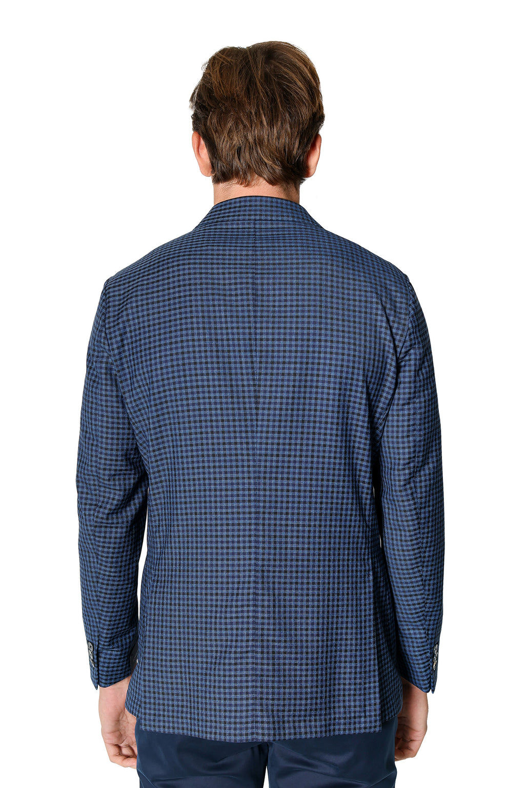 TOMBOLINI | Zero-Gravity Check Jacket | Blue & Black