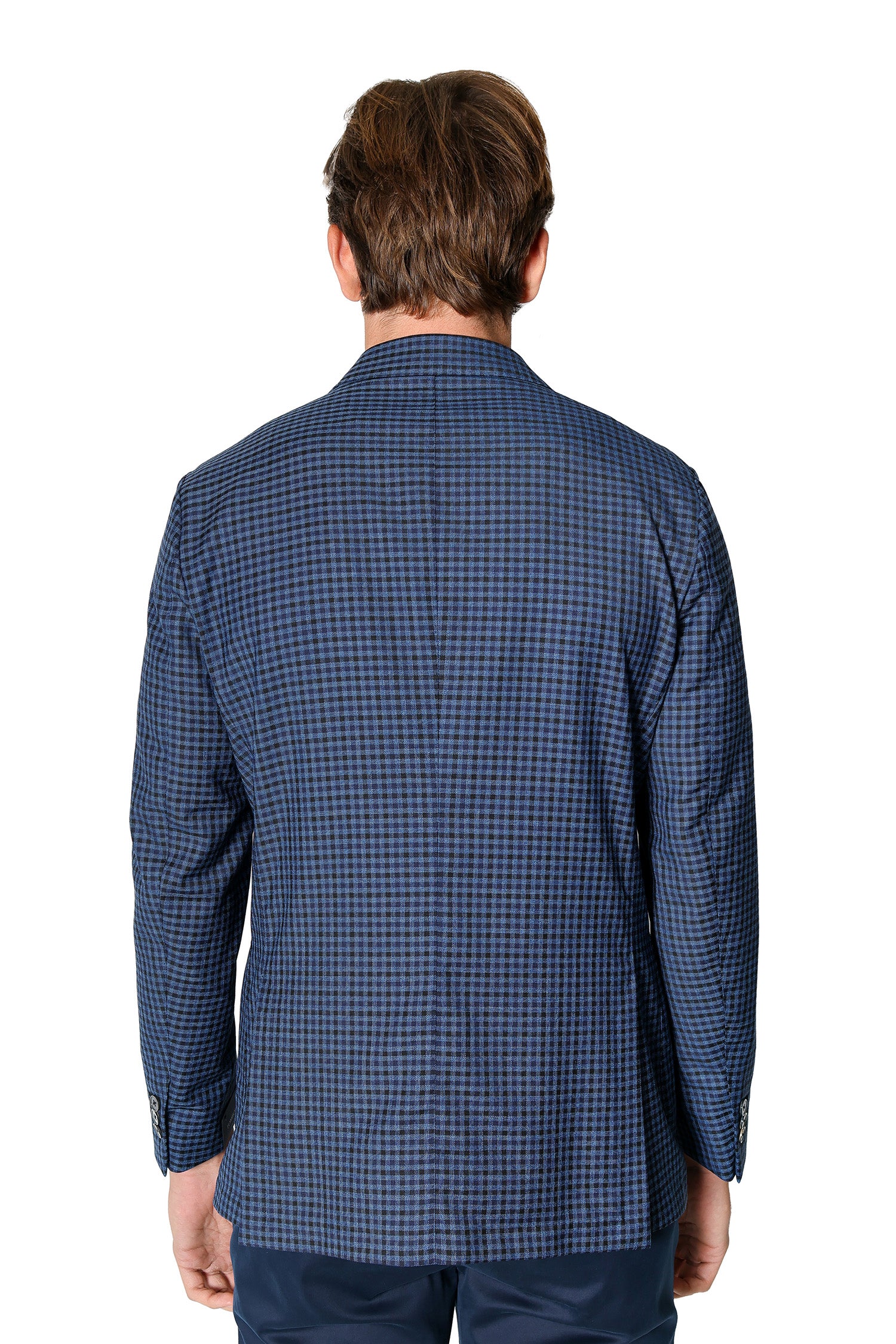 TOMBOLINI | Zero-Gravity Check Jacket | Blue & Black
