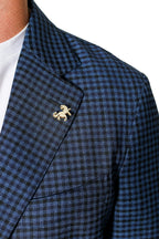 TOMBOLINI | Zero-Gravity Check Jacket | Blue & Black