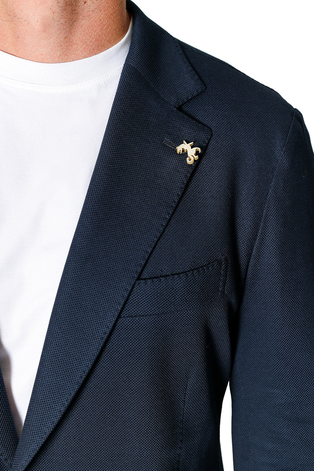 TOMBOLINI | Zero-Gravity Textured Jacket | Navy