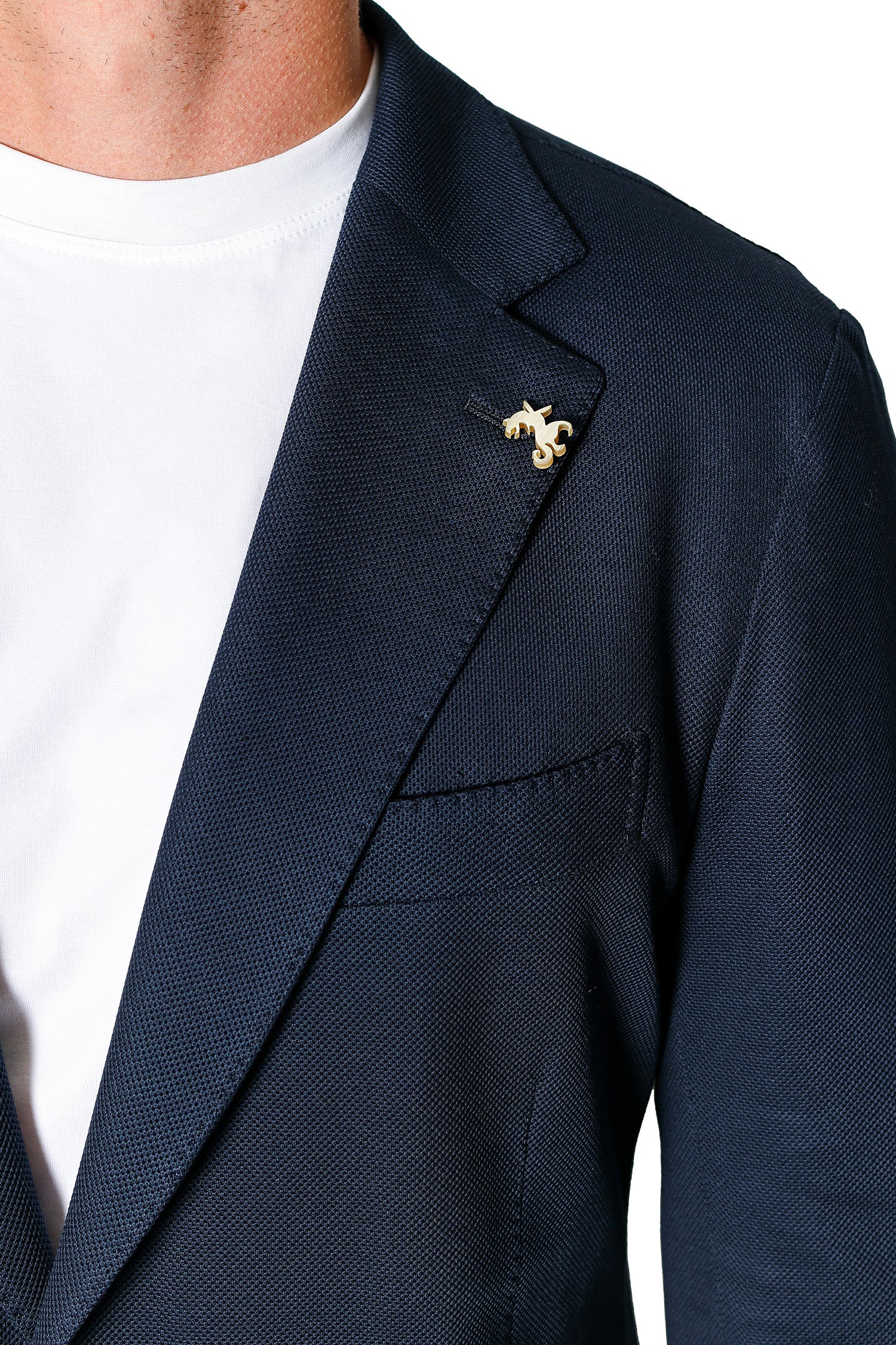 TOMBOLINI | Zero-Gravity Textured Jacket | Navy