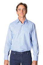 BRIONI | Brunico Houndstooth Shirt | Blues