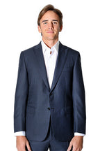 BRIONI | Small Check Suit | Blue-Black