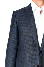 BRIONI | Small Check Suit | Blue-Black