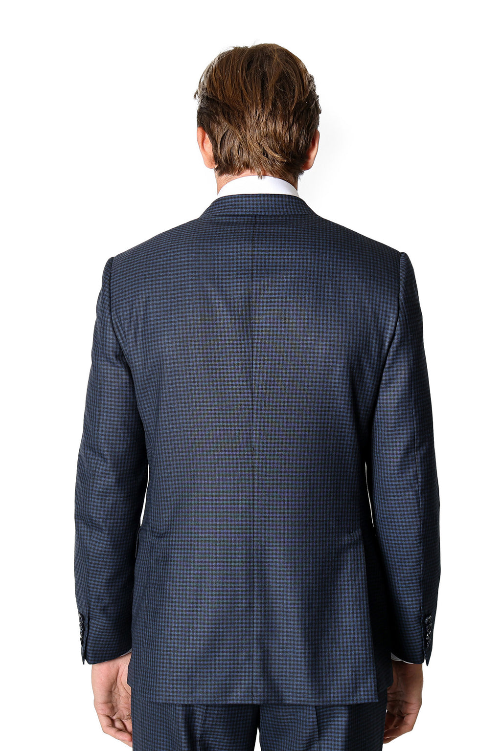 BRIONI | Small Check Suit | Blue-Black