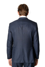 BRIONI | Small Check Suit | Blue-Black
