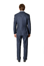 BRIONI | Wide Check Suit | Navy