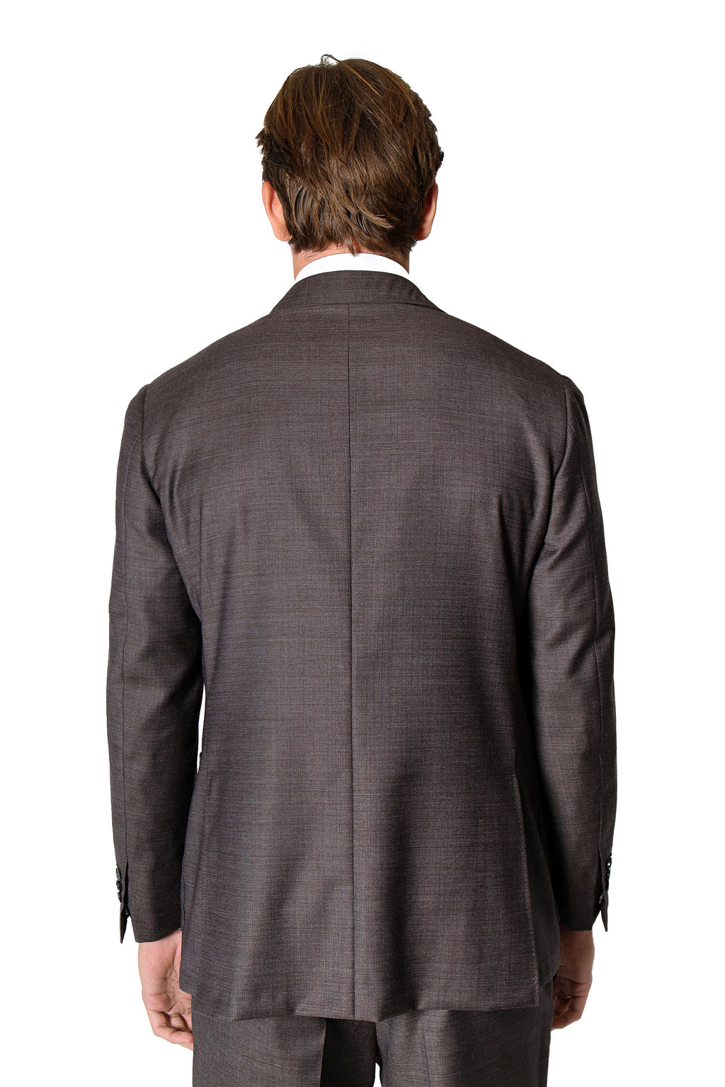 CANALI | Drop 7 Two-Tone Suit | Dark Brown