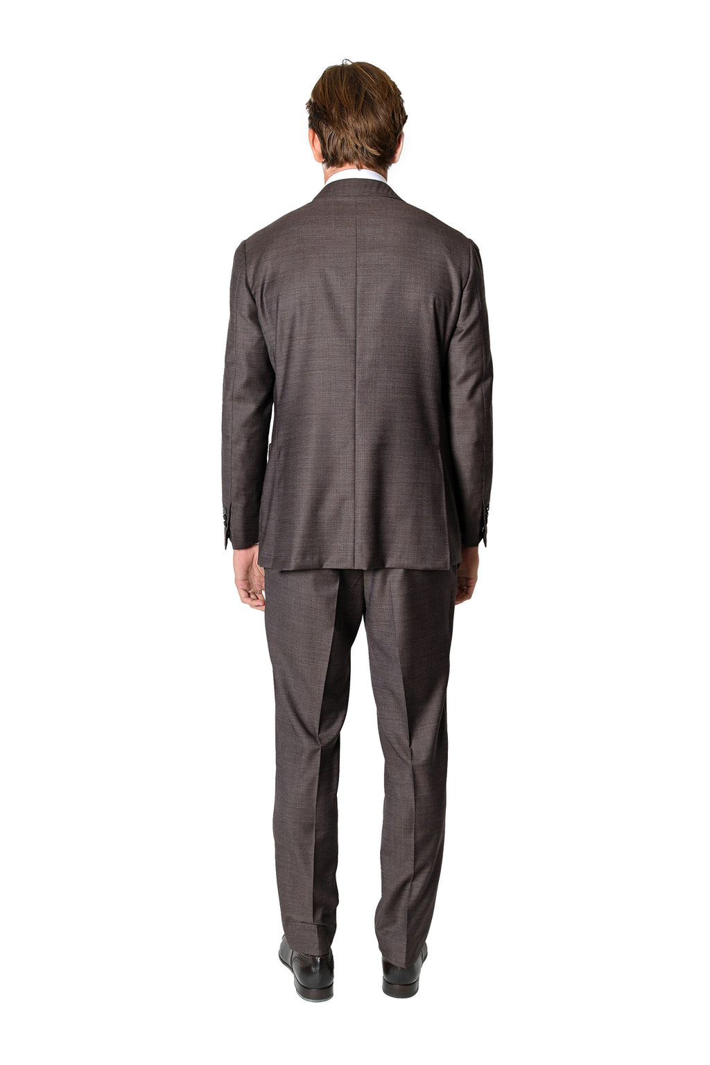 CANALI | Drop 7 Two-Tone Suit | Dark Brown