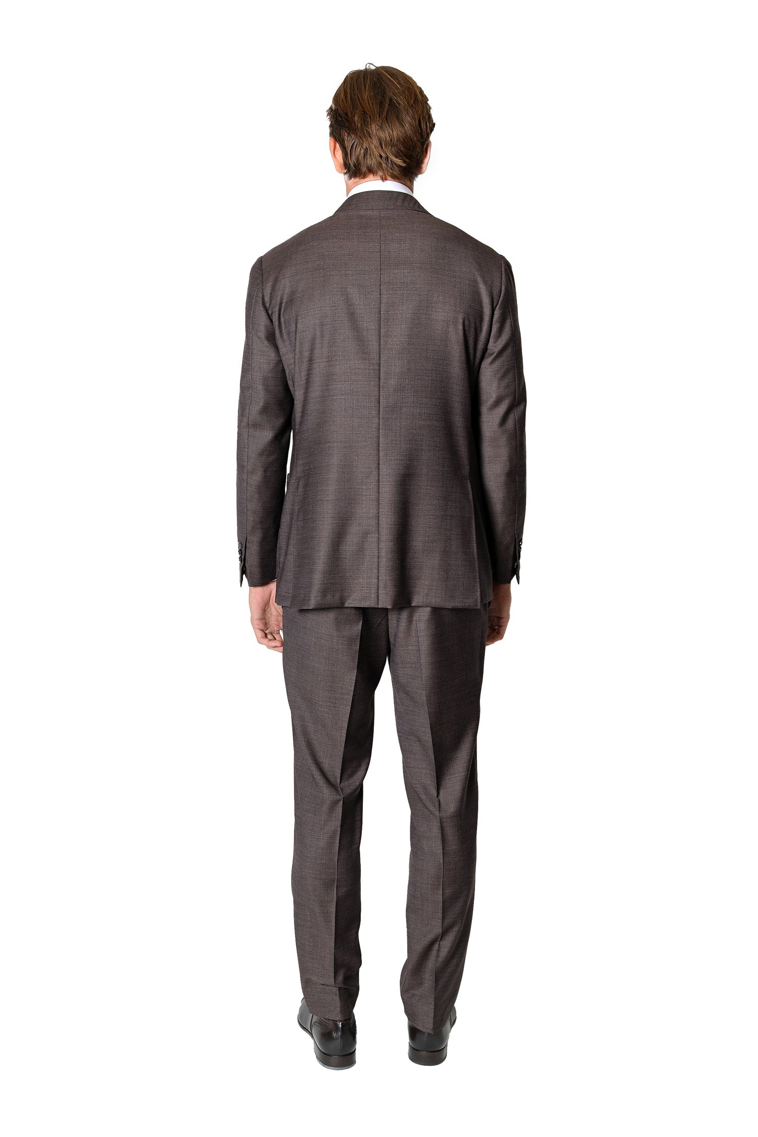 CANALI | Drop 7 Two-Tone Suit | Dark Brown