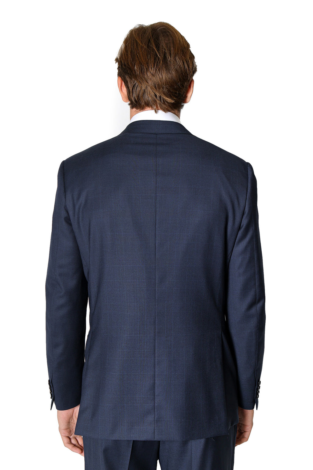 BRIONI | Check Suit | Navy