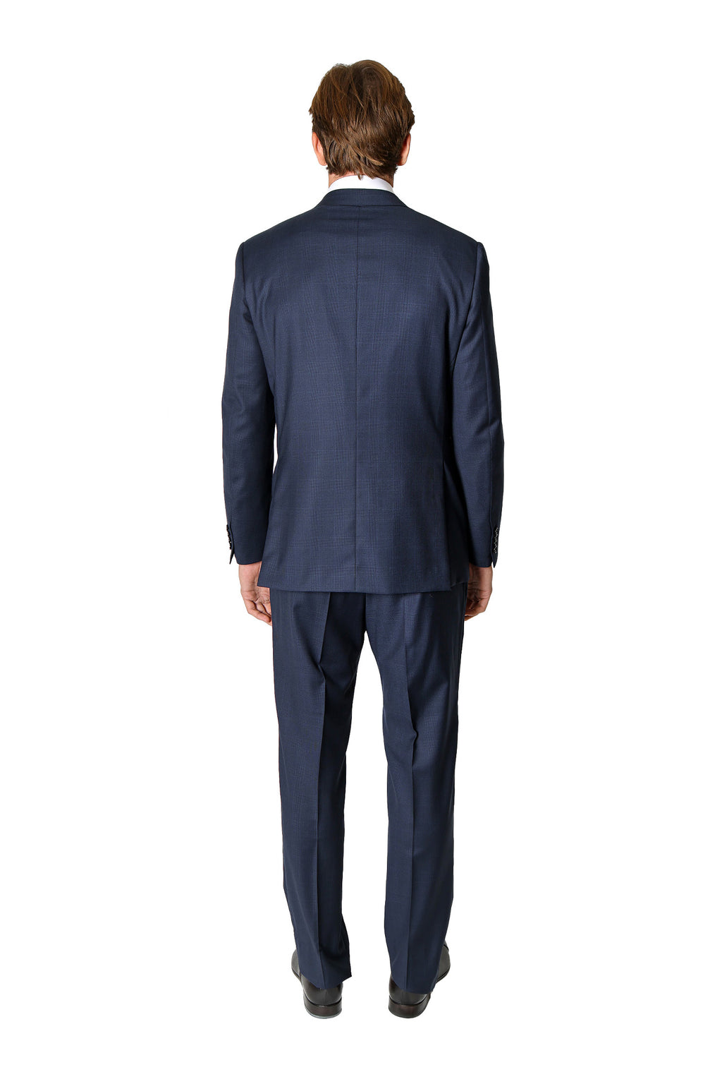BRIONI | Check Suit | Navy