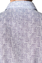 BRIONI | Vertical Stripe Shirt | Blue & White