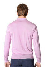 BRIONI | Cashmere & Silk Polo | Lilac
