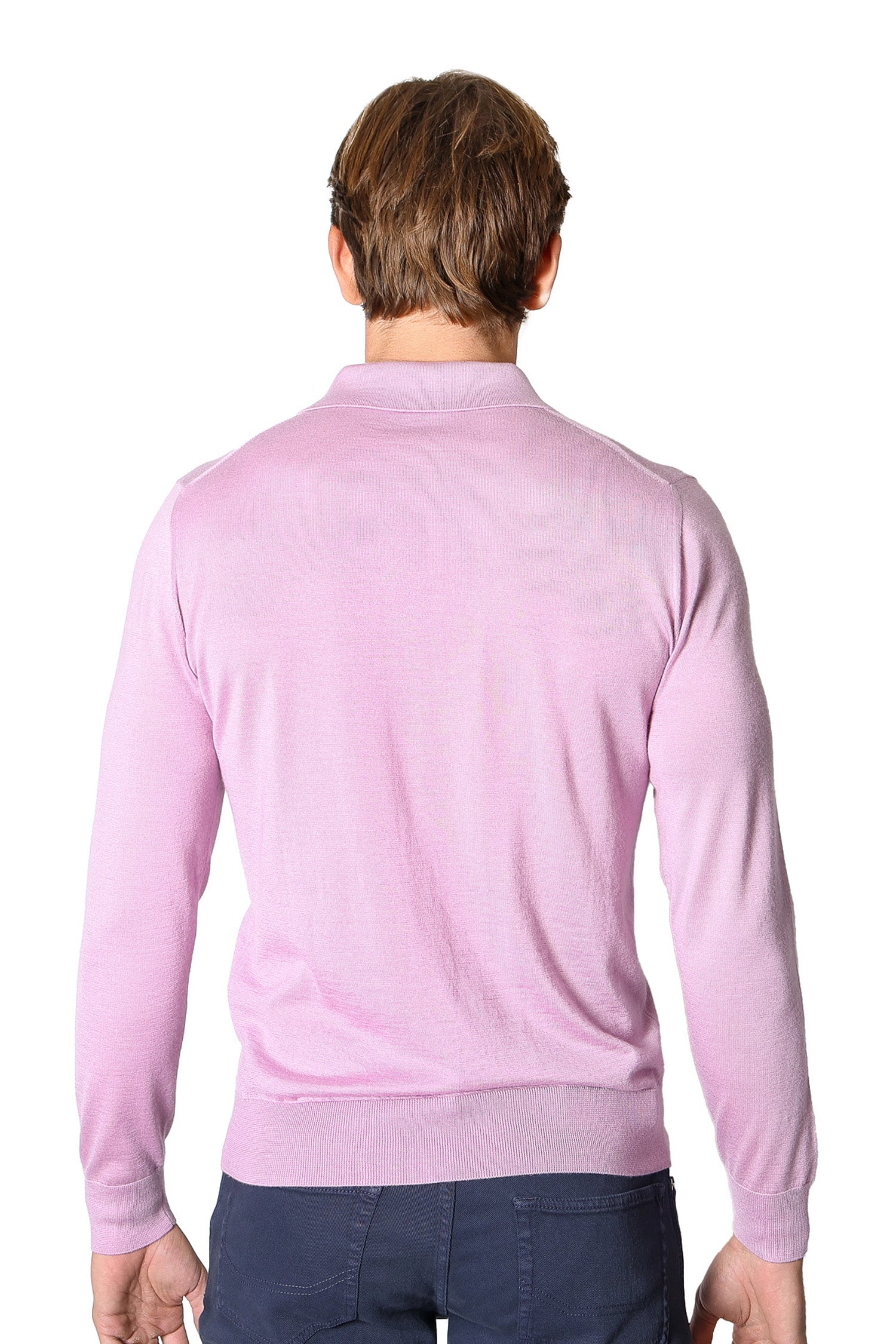 BRIONI | Cashmere & Silk Polo | Lilac