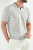 PINI PARMA | Linen & Cotton Polo | Pale Brown