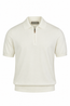 CANALI | Zip Neck Polo | White