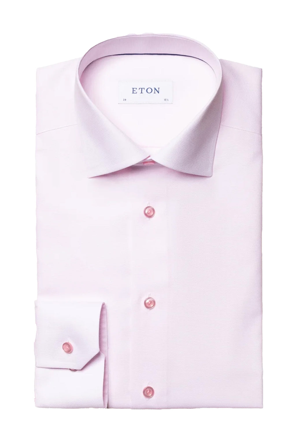 ETON | Contemporary Fit Micro Check Shirt | Pink