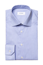 ETON | Cotton Striped Shirt | Mid-Blue