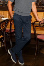 BRIONI | Cotton Chinos 2% Stretch | Navy