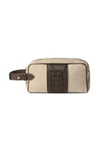 SERAPIAN | Canvas And Mosaic Washbag | Natural