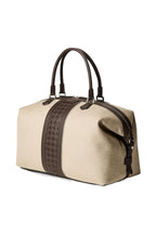 SERAPIAN | Canvas And Mosaic Travel Bag | Natural