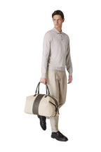 SERAPIAN | Canvas And Mosaic Travel Bag | Natural
