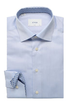 ETON | Inner Flower Pattern Shirt | Blue