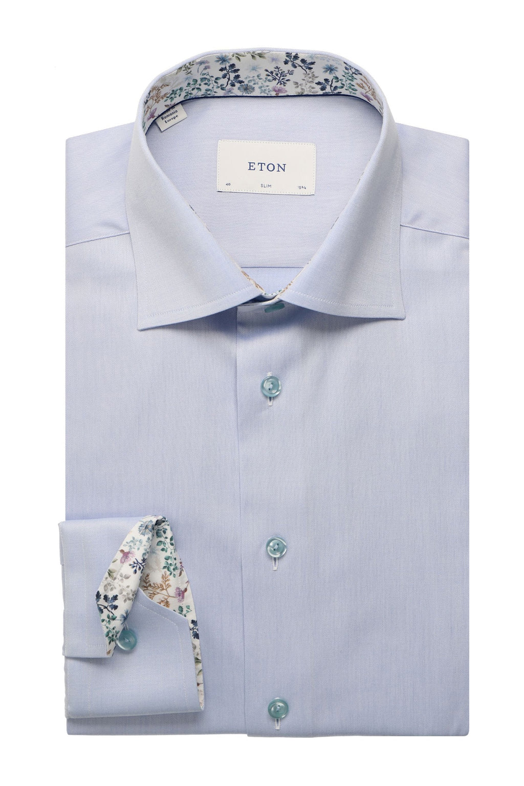 ETON | Inner Floral Shirt | Blue
