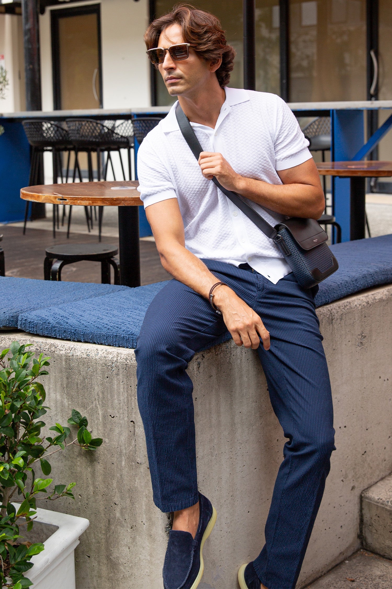 MMX | Lynx Seersucker Chino | Navy