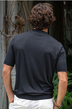 ALTEA | Knit T-Shirt | Black