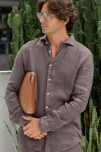 ALTEA | Linen Shirt | Brown