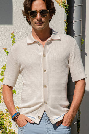 ALTEA | Button-Up Knit | Cream