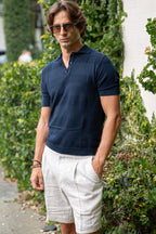 ALTEA | Knit Polo | Navy