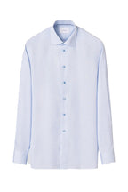 ETON | Contemporary Fit Micro Check Shirt | Blue