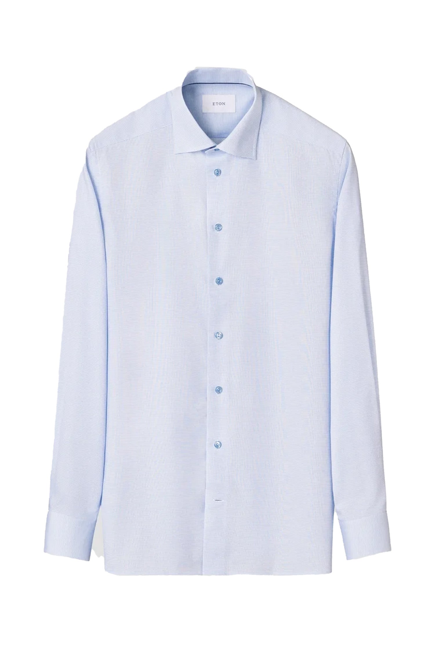 ETON | Contemporary Fit Micro Check Shirt | Blue