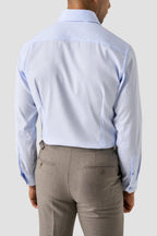 ETON | Contemporary Fit Micro Check Shirt | Blue