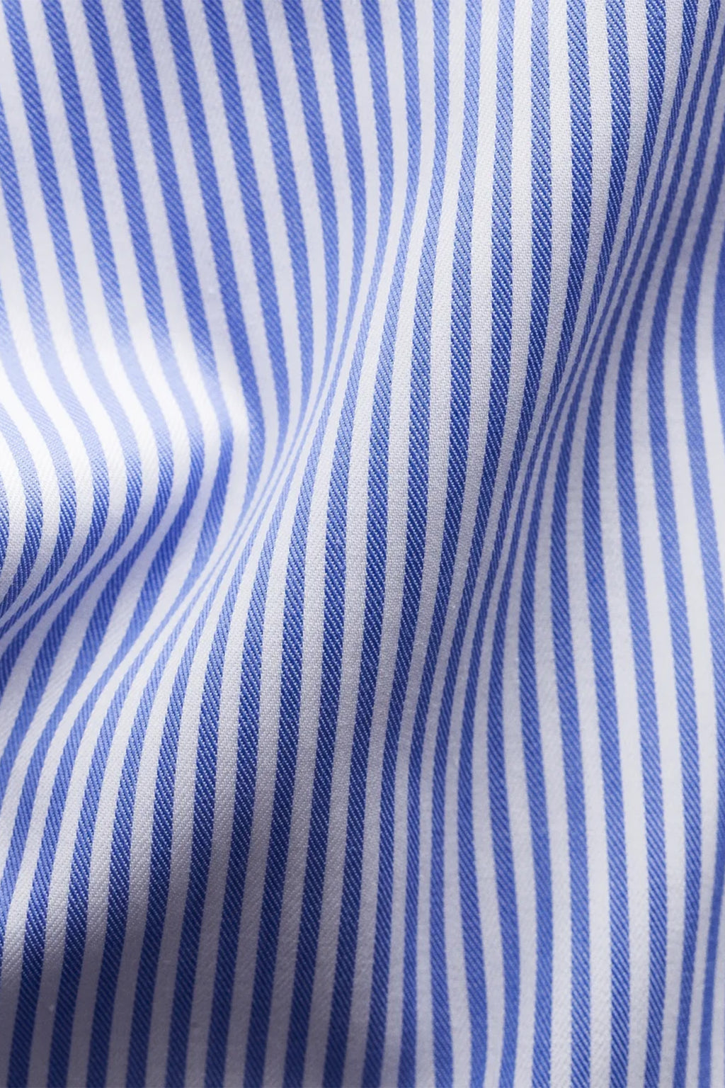 ETON | Cotton Striped Shirt | Mid-Blue