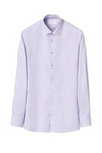 ETON | Slim Fit Micro Check Shirt | Purple