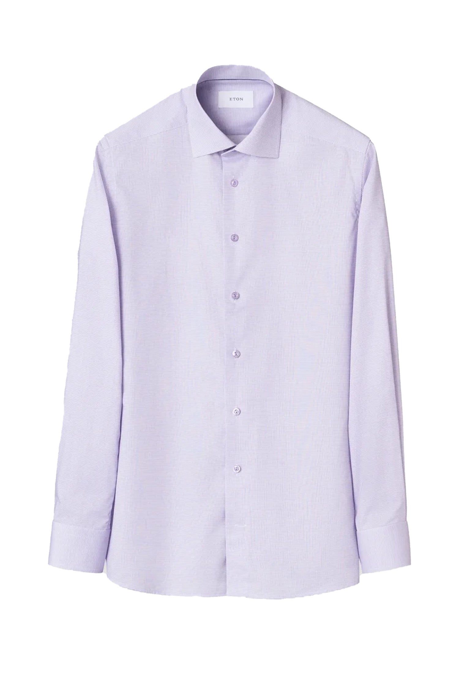 ETON | Slim Fit Micro Check Shirt | Purple