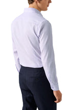 ETON | Slim Fit Micro Check Shirt | Purple