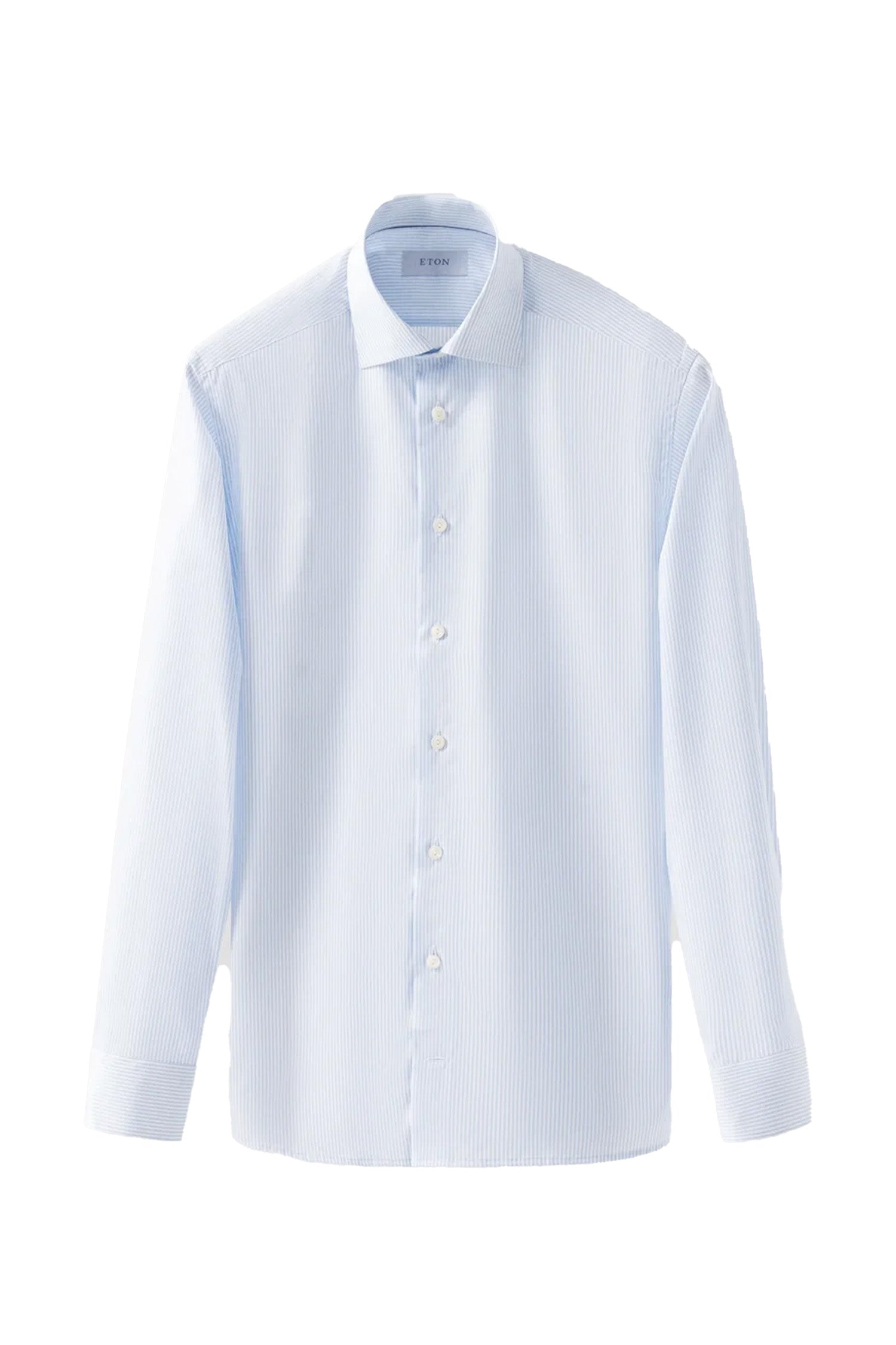 ETON | Cotton Striped Shirt | Pale Blue