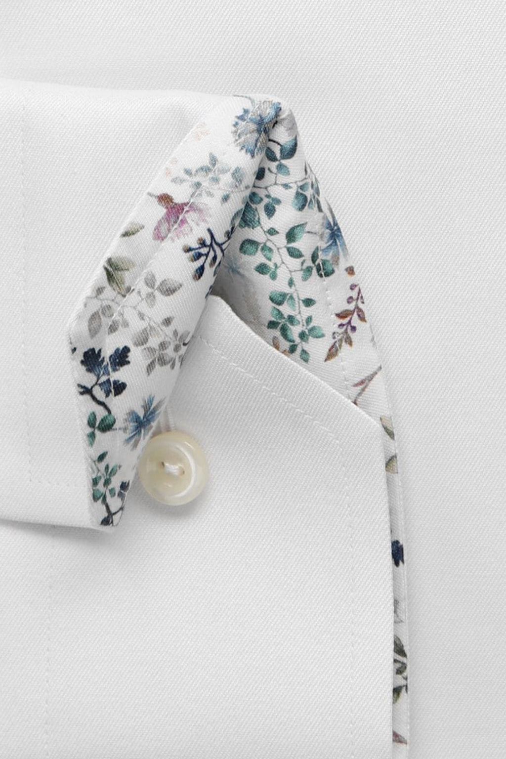 ETON | Inner Floral Shirt | White