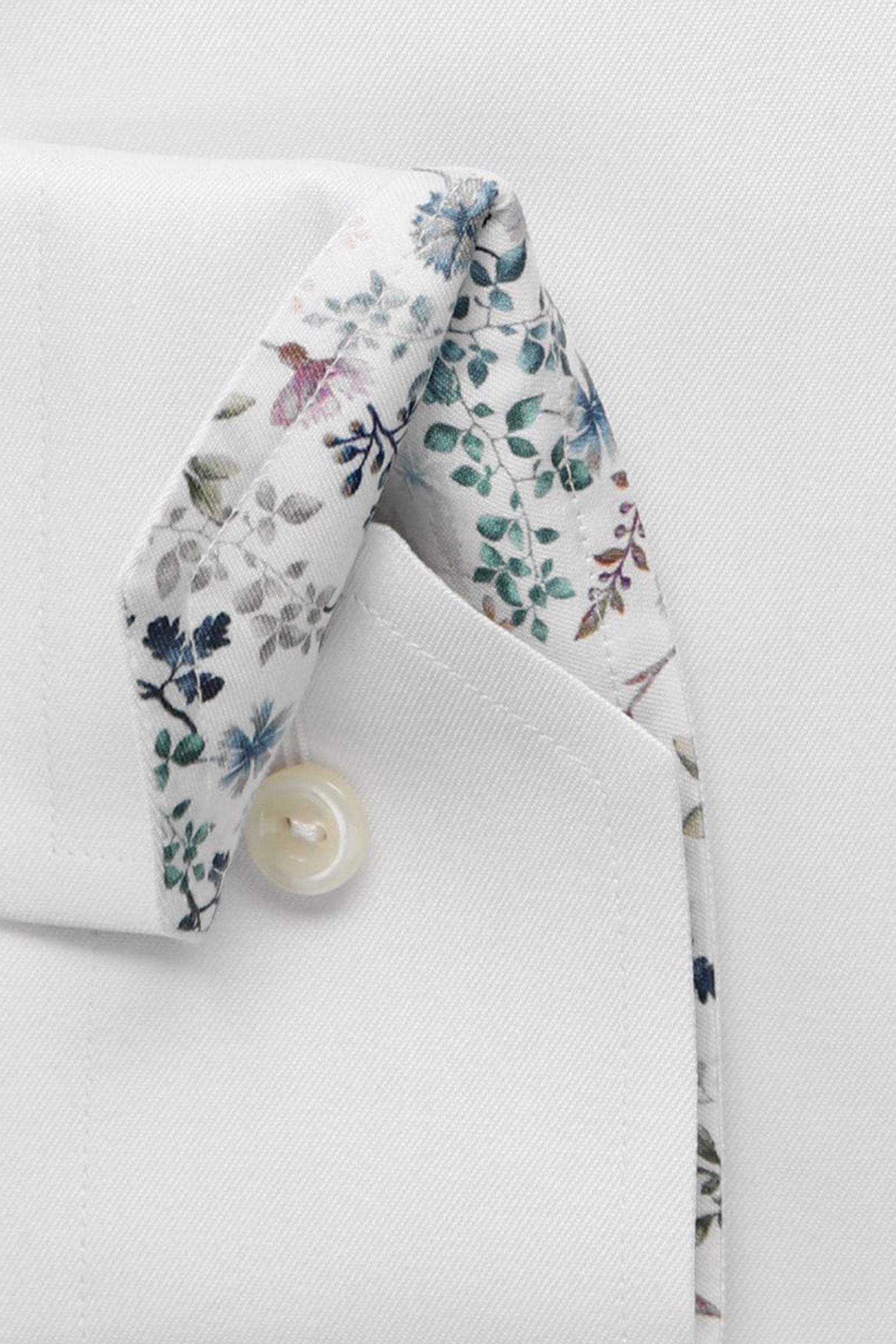 ETON | Inner Floral Shirt | White