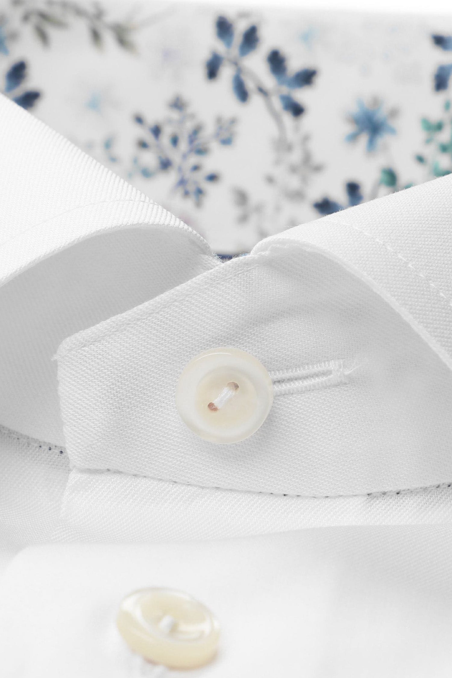 ETON | Inner Floral Shirt | White